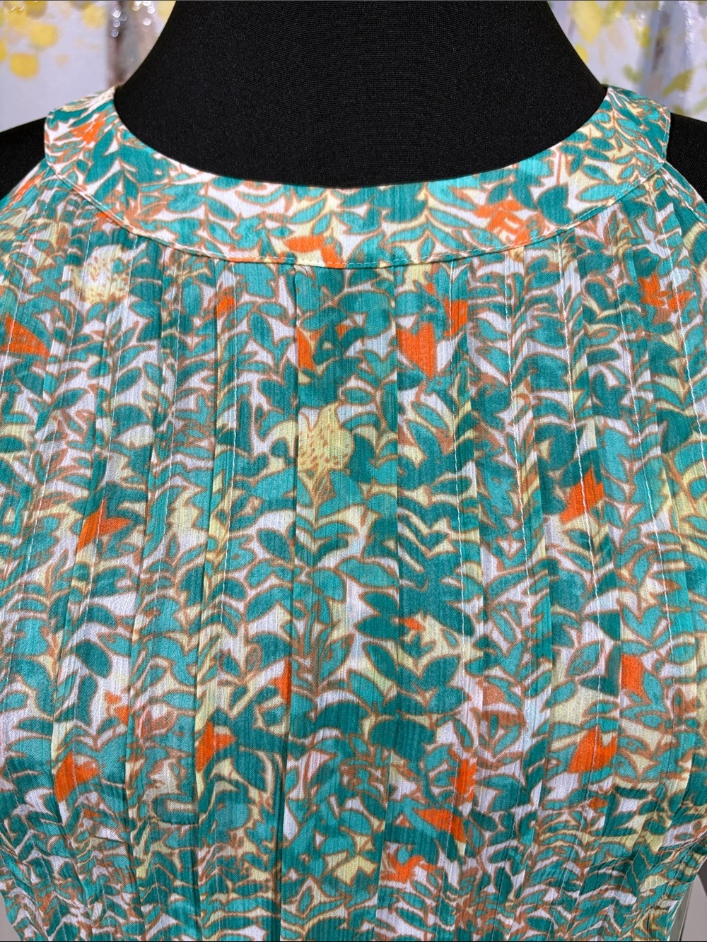 Adrianna Papell Multi Floral Halter Midi Dress - Size: 10 - Picture 5 of 13